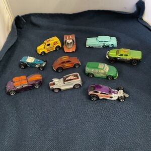 Hot Wheels lot of 10 Vintage Toy Cars Set
